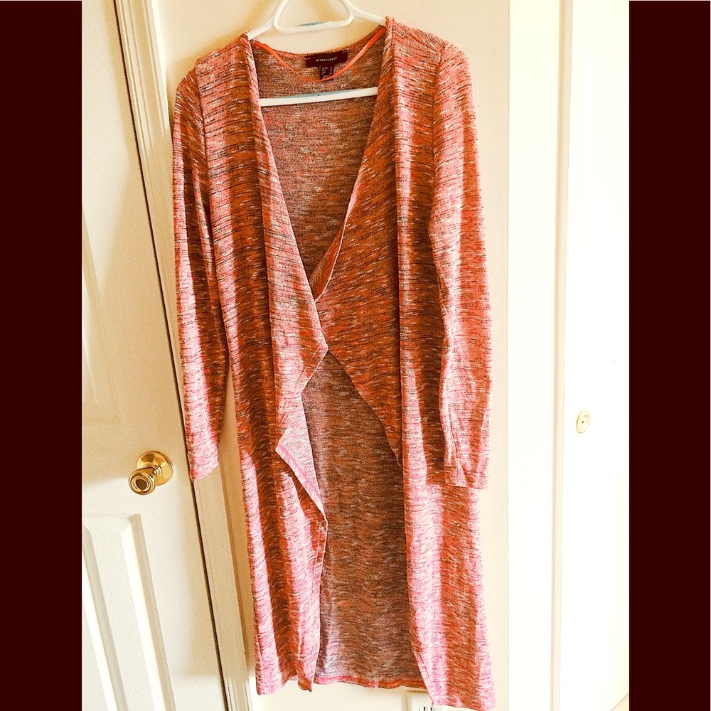 Heathered pink cardigan